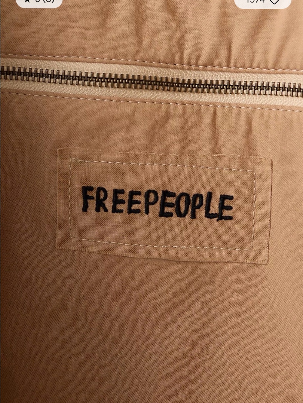 Free People Copacabana Tote. NWT. Natural - Picture 7 of 7